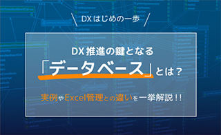 【DXはじめの一歩】DX推進の鍵となる「データベース」とは？実例やExcel管理との違いを一挙解説！